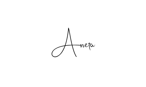 Make a beautiful signature design for name Aneta. Use this online signature maker to create a handwritten signature for free. Aneta signature style 4 images and pictures png