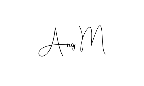 Ang M stylish signature style. Best Handwritten Sign (Andilay-7BmLP) for my name. Handwritten Signature Collection Ideas for my name Ang M. Ang M signature style 4 images and pictures png
