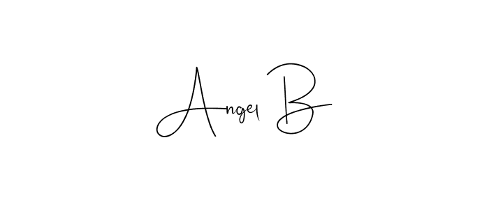 if you are searching for the best signature style for your name Angel B. so please give up your signature search. here we have designed multiple signature styles  using Andilay-7BmLP. Angel B signature style 4 images and pictures png