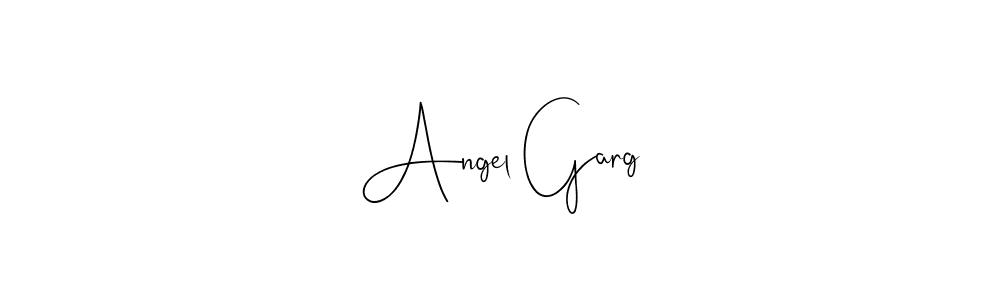 Make a beautiful signature design for name Angel Garg. Use this online signature maker to create a handwritten signature for free. Angel Garg signature style 4 images and pictures png