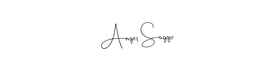 Use a signature maker to create a handwritten signature online. With this signature software, you can design (Andilay-7BmLP) your own signature for name Angel Saggu. Angel Saggu signature style 4 images and pictures png