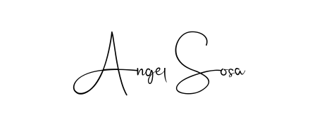 Transform the name Angel Sosa into a signature masterpiece using Andilay-7BmLP font. Ideal for photographers, artists, and creators looking for watermarks. Angel Sosa signature style 4 images and pictures png