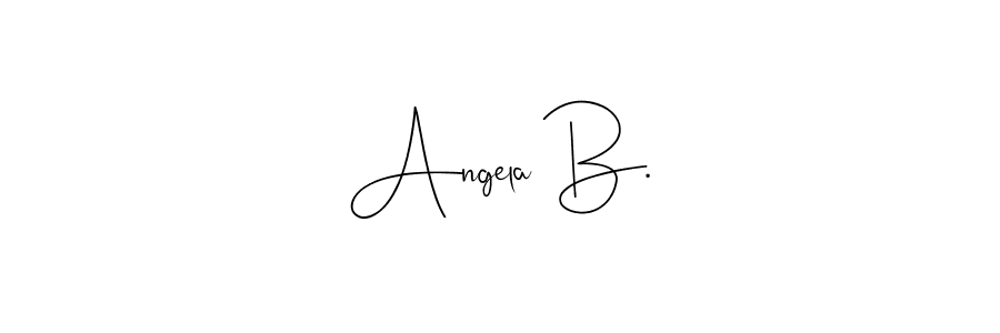 Create a beautiful signature design for name Angela B.. With this signature (Andilay-7BmLP) fonts, you can make a handwritten signature for free. Angela B. signature style 4 images and pictures png