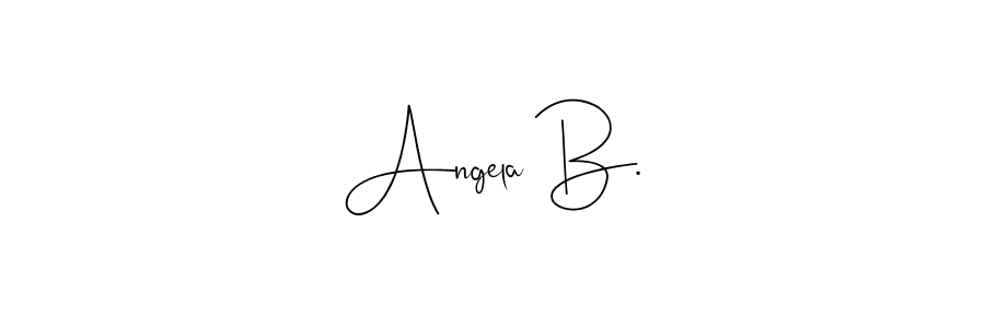 This is the best signature style for the Angela B. name. Also you like these signature font (Andilay-7BmLP). Mix name signature. Angela B. signature style 4 images and pictures png