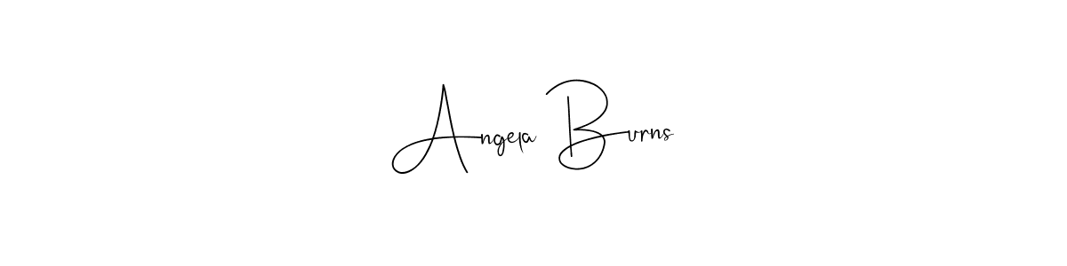 Use a signature maker to create a handwritten signature online. With this signature software, you can design (Andilay-7BmLP) your own signature for name Angela Burns. Angela Burns signature style 4 images and pictures png