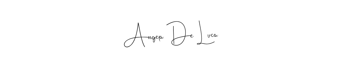 Make a beautiful signature design for name Angela De Luca. Use this online signature maker to create a handwritten signature for free. Angela De Luca signature style 4 images and pictures png