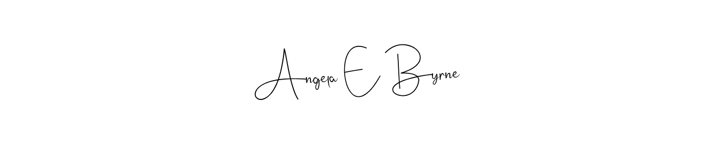 Make a beautiful signature design for name Angela E Byrne. Use this online signature maker to create a handwritten signature for free. Angela E Byrne signature style 4 images and pictures png