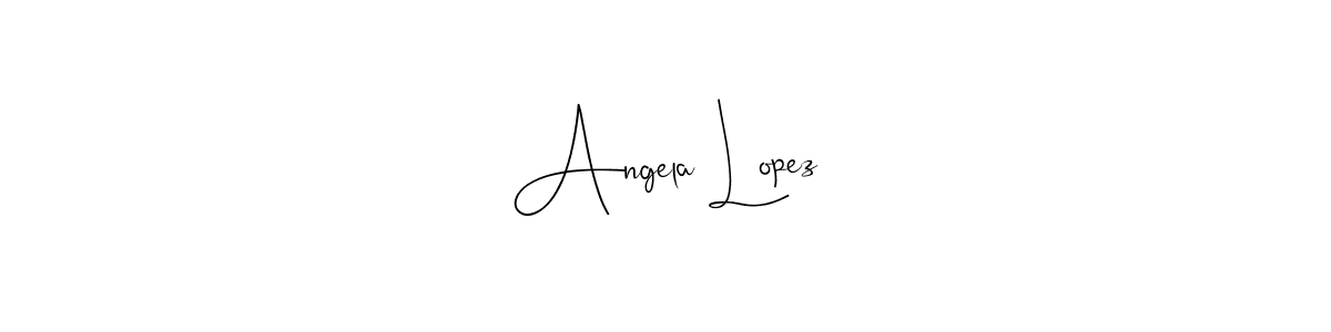 Make a beautiful signature design for name Angela Lopez. With this signature (Andilay-7BmLP) style, you can create a handwritten signature for free. Angela Lopez signature style 4 images and pictures png