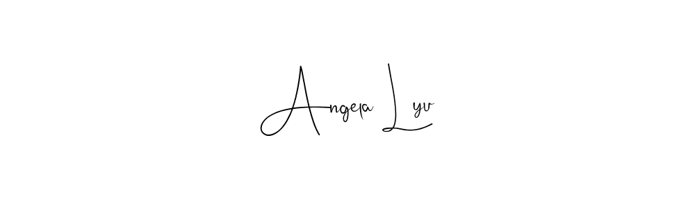 Make a beautiful signature design for name Angela Lyu. With this signature (Andilay-7BmLP) style, you can create a handwritten signature for free. Angela Lyu signature style 4 images and pictures png