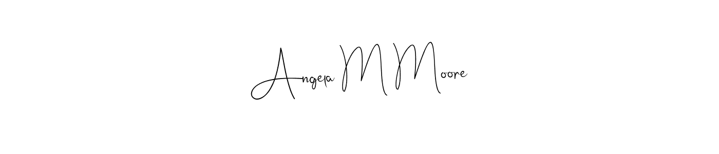 Use a signature maker to create a handwritten signature online. With this signature software, you can design (Andilay-7BmLP) your own signature for name Angela M Moore. Angela M Moore signature style 4 images and pictures png