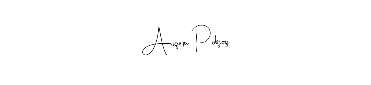 Create a beautiful signature design for name Angela Pobjoy. With this signature (Andilay-7BmLP) fonts, you can make a handwritten signature for free. Angela Pobjoy signature style 4 images and pictures png