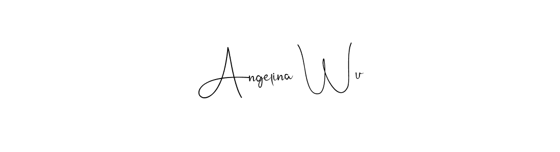 Make a beautiful signature design for name Angelina Wu. Use this online signature maker to create a handwritten signature for free. Angelina Wu signature style 4 images and pictures png