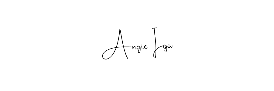 Make a beautiful signature design for name Angie Iga. Use this online signature maker to create a handwritten signature for free. Angie Iga signature style 4 images and pictures png