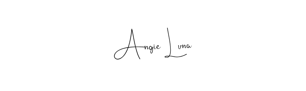 Make a beautiful signature design for name Angie Luna. With this signature (Andilay-7BmLP) style, you can create a handwritten signature for free. Angie Luna signature style 4 images and pictures png