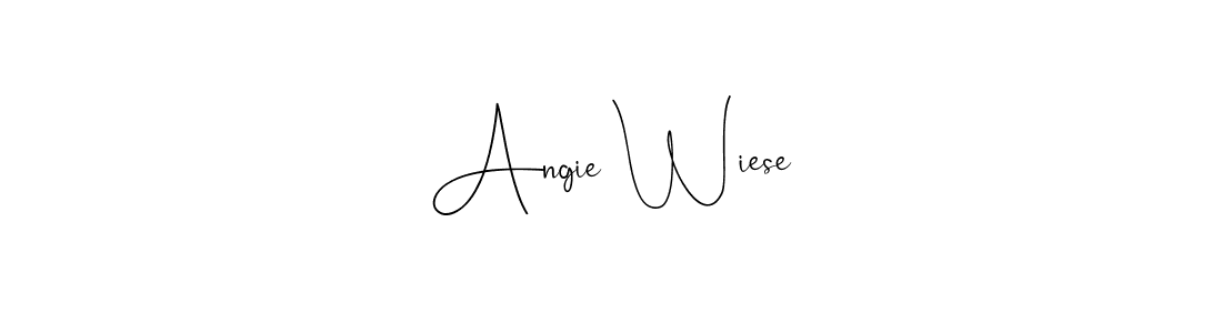 The best way (Andilay-7BmLP) to make a short signature is to pick only two or three words in your name. The name Angie Wiese include a total of six letters. For converting this name. Angie Wiese signature style 4 images and pictures png