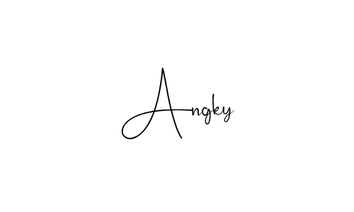if you are searching for the best signature style for your name Angky. so please give up your signature search. here we have designed multiple signature styles  using Andilay-7BmLP. Angky signature style 4 images and pictures png