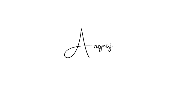 Make a beautiful signature design for name Angraj. With this signature (Andilay-7BmLP) style, you can create a handwritten signature for free. Angraj signature style 4 images and pictures png
