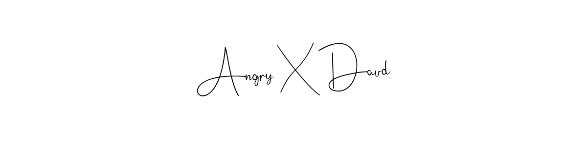 Also we have Angry X Daud name is the best signature style. Create professional handwritten signature collection using Andilay-7BmLP autograph style. Angry X Daud signature style 4 images and pictures png