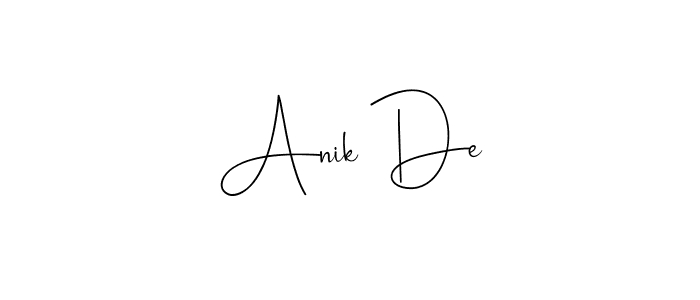You should practise on your own different ways (Andilay-7BmLP) to write your name (Anik De) in signature. don't let someone else do it for you. Anik De signature style 4 images and pictures png