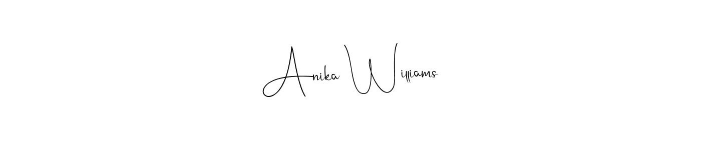 You can use this online signature creator to create a handwritten signature for the name Anika Williams. This is the best online autograph maker. Anika Williams signature style 4 images and pictures png