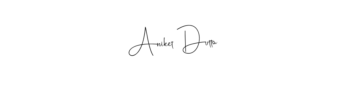 This is the best signature style for the Aniket Dutta name. Also you like these signature font (Andilay-7BmLP). Mix name signature. Aniket Dutta signature style 4 images and pictures png