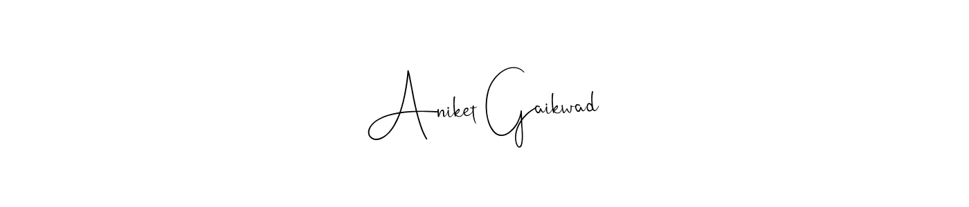 Make a beautiful signature design for name Aniket Gaikwad. With this signature (Andilay-7BmLP) style, you can create a handwritten signature for free. Aniket Gaikwad signature style 4 images and pictures png