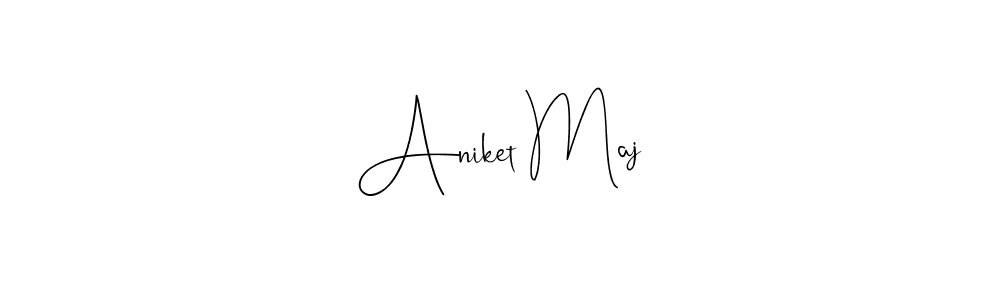 Aniket Maj stylish signature style. Best Handwritten Sign (Andilay-7BmLP) for my name. Handwritten Signature Collection Ideas for my name Aniket Maj. Aniket Maj signature style 4 images and pictures png