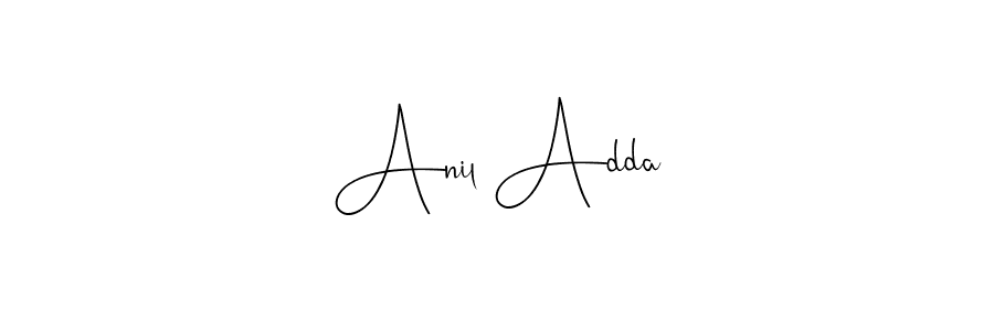 You can use this online signature creator to create a handwritten signature for the name Anil Adda. This is the best online autograph maker. Anil Adda signature style 4 images and pictures png