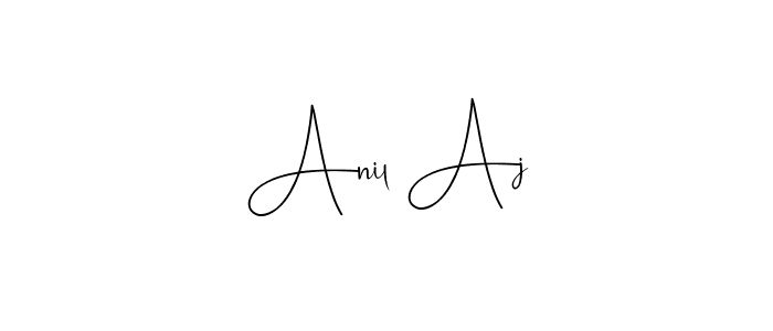 Use a signature maker to create a handwritten signature online. With this signature software, you can design (Andilay-7BmLP) your own signature for name Anil Aj. Anil Aj signature style 4 images and pictures png