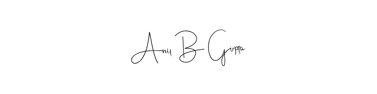 Make a beautiful signature design for name Anil B Gupta. Use this online signature maker to create a handwritten signature for free. Anil B Gupta signature style 4 images and pictures png