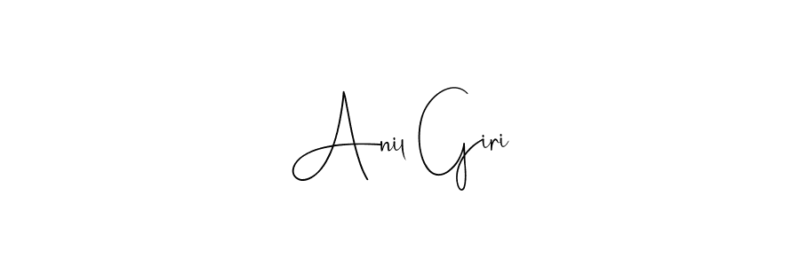 How to make Anil Giri name signature. Use Andilay-7BmLP style for creating short signs online. This is the latest handwritten sign. Anil Giri signature style 4 images and pictures png
