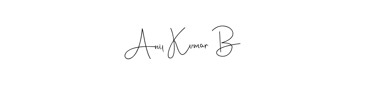 Make a beautiful signature design for name Anil Kumar B. With this signature (Andilay-7BmLP) style, you can create a handwritten signature for free. Anil Kumar B signature style 4 images and pictures png