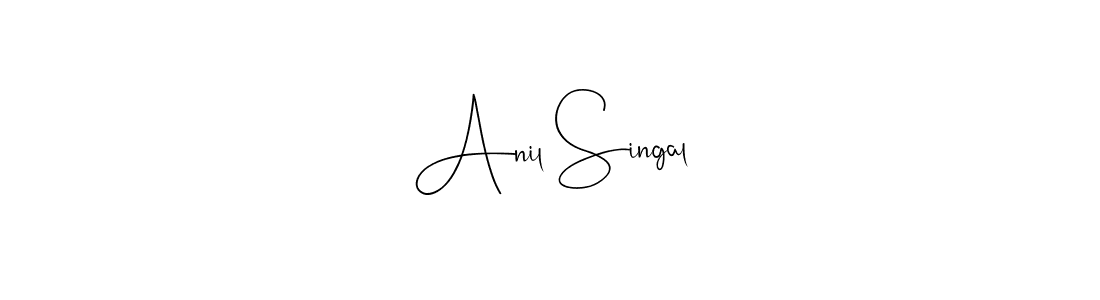 Use a signature maker to create a handwritten signature online. With this signature software, you can design (Andilay-7BmLP) your own signature for name Anil Singal. Anil Singal signature style 4 images and pictures png