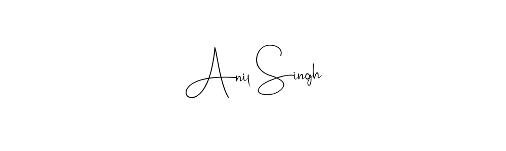 Make a beautiful signature design for name Anil Singh. With this signature (Andilay-7BmLP) style, you can create a handwritten signature for free. Anil Singh signature style 4 images and pictures png