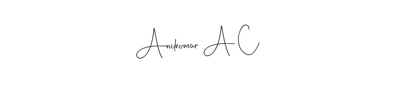 You can use this online signature creator to create a handwritten signature for the name Anilkumar A C. This is the best online autograph maker. Anilkumar A C signature style 4 images and pictures png