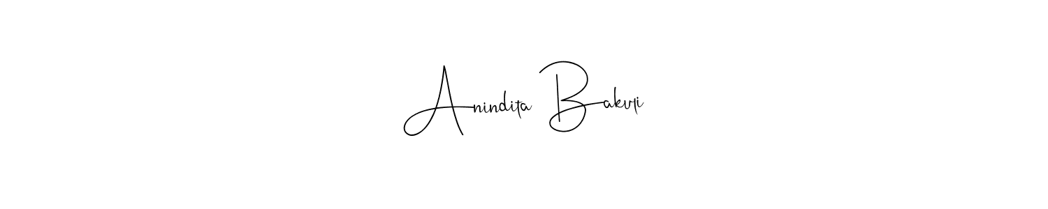Similarly Andilay-7BmLP is the best handwritten signature design. Signature creator online .You can use it as an online autograph creator for name Anindita Bakuli. Anindita Bakuli signature style 4 images and pictures png