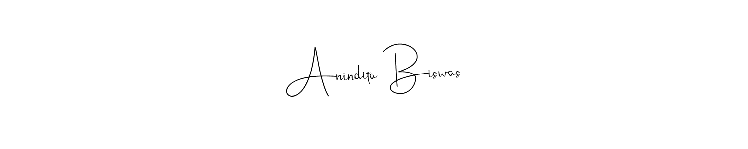 Create a beautiful signature design for name Anindita Biswas. With this signature (Andilay-7BmLP) fonts, you can make a handwritten signature for free. Anindita Biswas signature style 4 images and pictures png