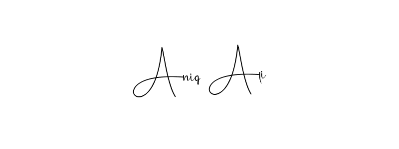 Make a beautiful signature design for name Aniq Ali. Use this online signature maker to create a handwritten signature for free. Aniq Ali signature style 4 images and pictures png