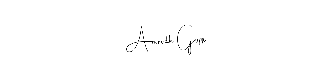 Make a beautiful signature design for name Anirudh Gupta. Use this online signature maker to create a handwritten signature for free. Anirudh Gupta signature style 4 images and pictures png