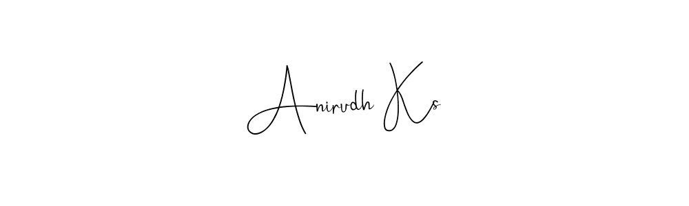 Anirudh Ks stylish signature style. Best Handwritten Sign (Andilay-7BmLP) for my name. Handwritten Signature Collection Ideas for my name Anirudh Ks. Anirudh Ks signature style 4 images and pictures png