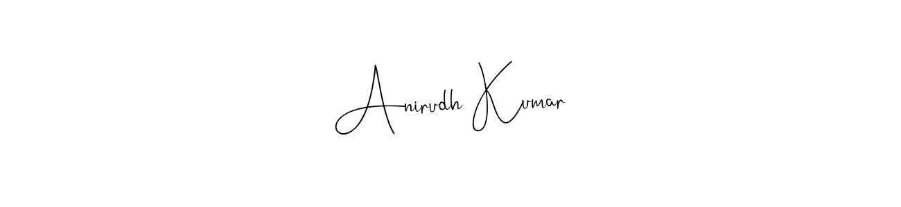 You should practise on your own different ways (Andilay-7BmLP) to write your name (Anirudh Kumar) in signature. don't let someone else do it for you. Anirudh Kumar signature style 4 images and pictures png