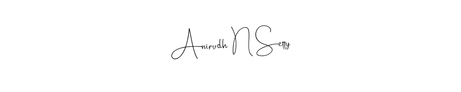 You can use this online signature creator to create a handwritten signature for the name Anirudh N Setty. This is the best online autograph maker. Anirudh N Setty signature style 4 images and pictures png