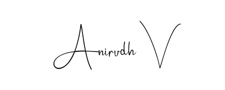 This is the best signature style for the Anirudh V name. Also you like these signature font (Andilay-7BmLP). Mix name signature. Anirudh V signature style 4 images and pictures png