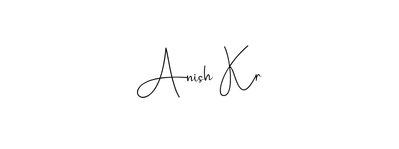 Make a beautiful signature design for name Anish Kr. Use this online signature maker to create a handwritten signature for free. Anish Kr signature style 4 images and pictures png