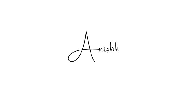 Use a signature maker to create a handwritten signature online. With this signature software, you can design (Andilay-7BmLP) your own signature for name Anishk. Anishk signature style 4 images and pictures png