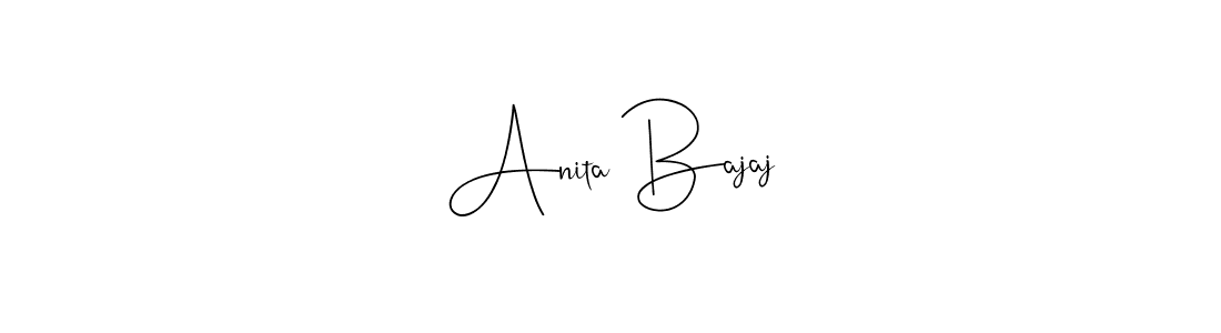You can use this online signature creator to create a handwritten signature for the name Anita Bajaj. This is the best online autograph maker. Anita Bajaj signature style 4 images and pictures png