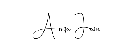 Make a beautiful signature design for name Anita Jain. Use this online signature maker to create a handwritten signature for free. Anita Jain signature style 4 images and pictures png