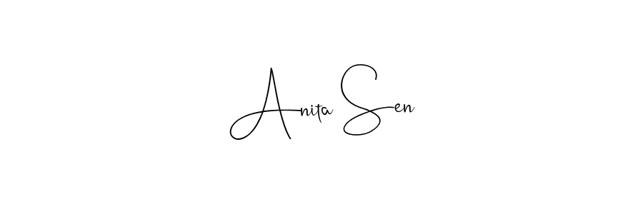 Anita Sen stylish signature style. Best Handwritten Sign (Andilay-7BmLP) for my name. Handwritten Signature Collection Ideas for my name Anita Sen. Anita Sen signature style 4 images and pictures png
