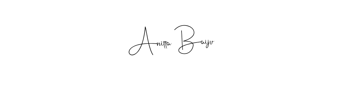 Similarly Andilay-7BmLP is the best handwritten signature design. Signature creator online .You can use it as an online autograph creator for name Anitta Baiju. Anitta Baiju signature style 4 images and pictures png