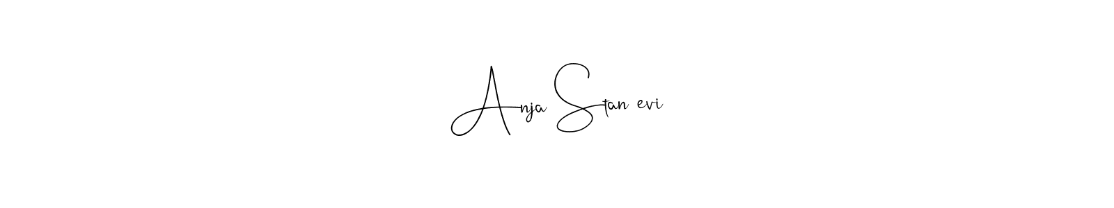 Make a short Anja Stančević signature style. Manage your documents anywhere anytime using Andilay-7BmLP. Create and add eSignatures, submit forms, share and send files easily. Anja Stančević signature style 4 images and pictures png